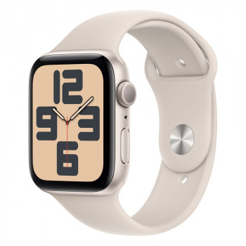 Apple Watch SE (2023) 44mm, Starlight/Starlight Sport Band