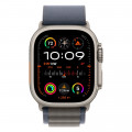 Apple Watch Ultra 2 49mm Titanium Alpine Loop, Blue S