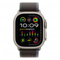 Apple Watch Ultra 2 49mm Titanium Trail Loop, Blue/Black M/L