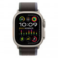 Apple Watch Ultra 2 49mm Titanium Trail Loop, Blue/Black S/M