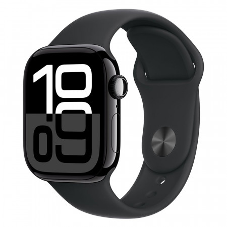 Apple Watch 10 46mm, Aluminum Jet Black/Black Sport Band M/L Apple Watch 10 46mm, Aluminum Jet Black/Black Sport Band M/L