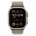 Apple Watch Ultra 2 49mm Titanium Alpine Loop, Olive L