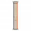 Apple Watch Ultra 2 49mm Titanium Trail Loop, Orange/Beige M/L
