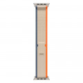Apple Watch Ultra 2 49mm Titanium Trail Loop, Orange/Beige S/M