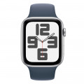 Apple Watch SE (2023) 44mm, Silver/Blue Sport Band